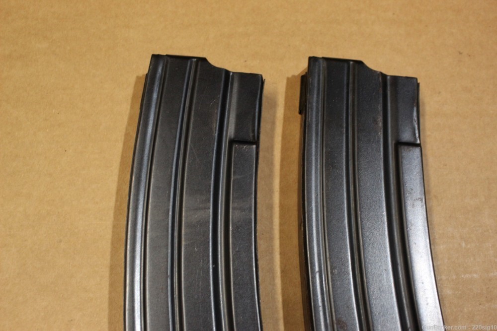 Pre Ban Ruger Mini 14 30 Round Blued Magazines Lot Of 2 MA OK #1-img-1