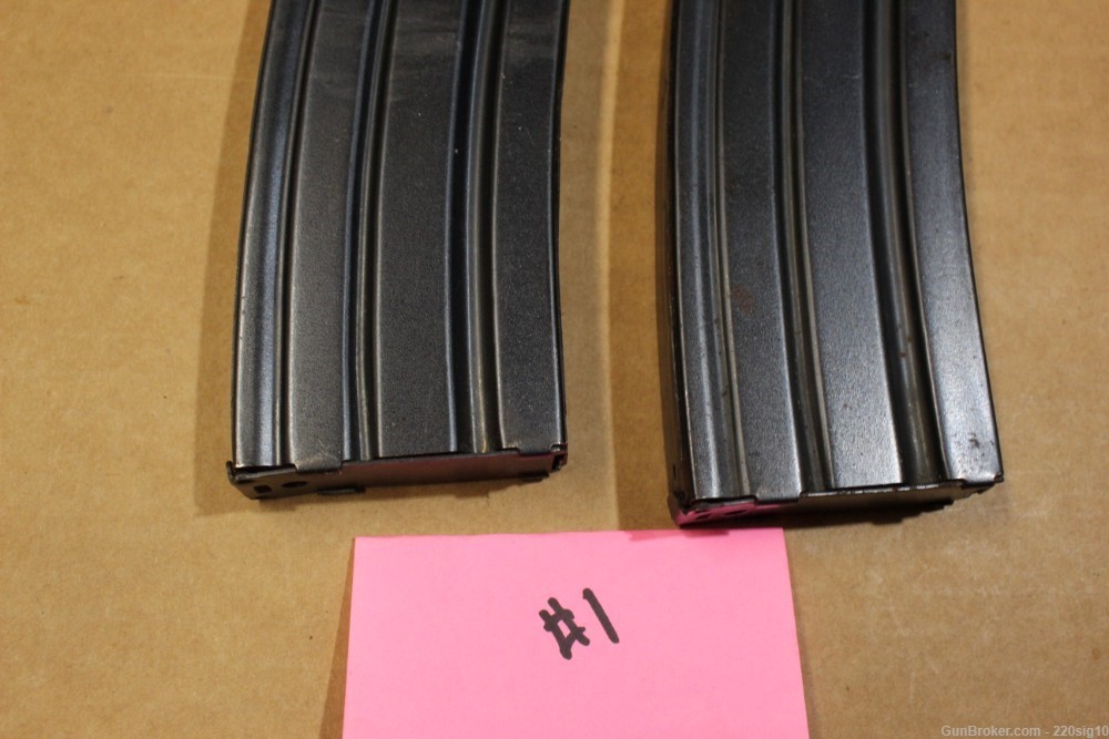 Pre Ban Ruger Mini 14 30 Round Blued Magazines Lot Of 2 MA OK #1-img-2
