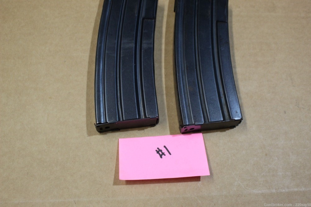 Pre Ban Ruger Mini 14 30 Round Blued Magazines Lot Of 2 MA OK #1-img-0