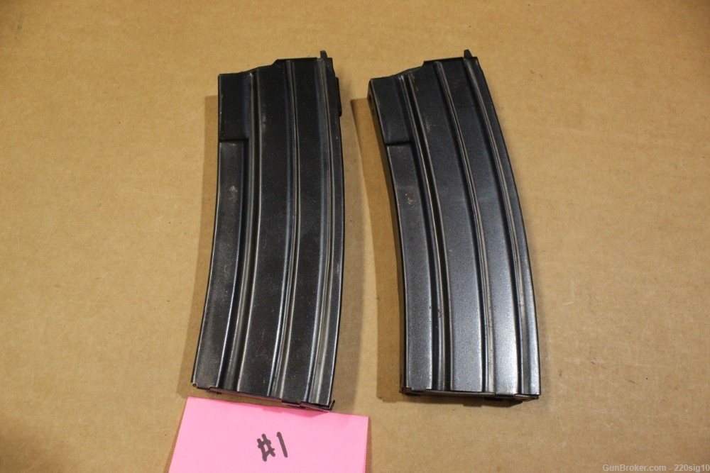 Pre Ban Ruger Mini 14 30 Round Blued Magazines Lot Of 2 MA OK #1-img-3