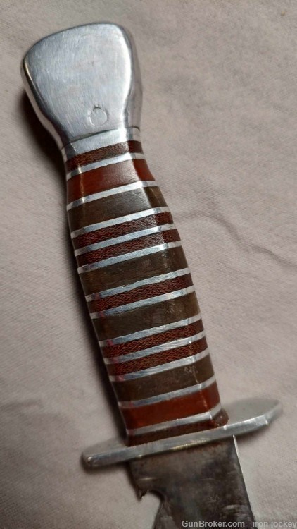 Theater Made Bowie Combat Fighting Knife WW 2 KA-BAR PAL Style  -img-4