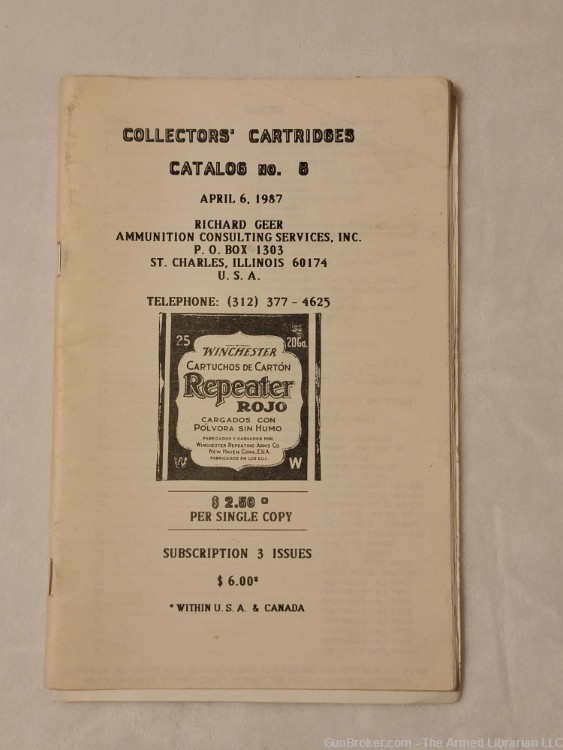 Collectors' Cartridges Catalog No. 8 - Richard Geer -img-0