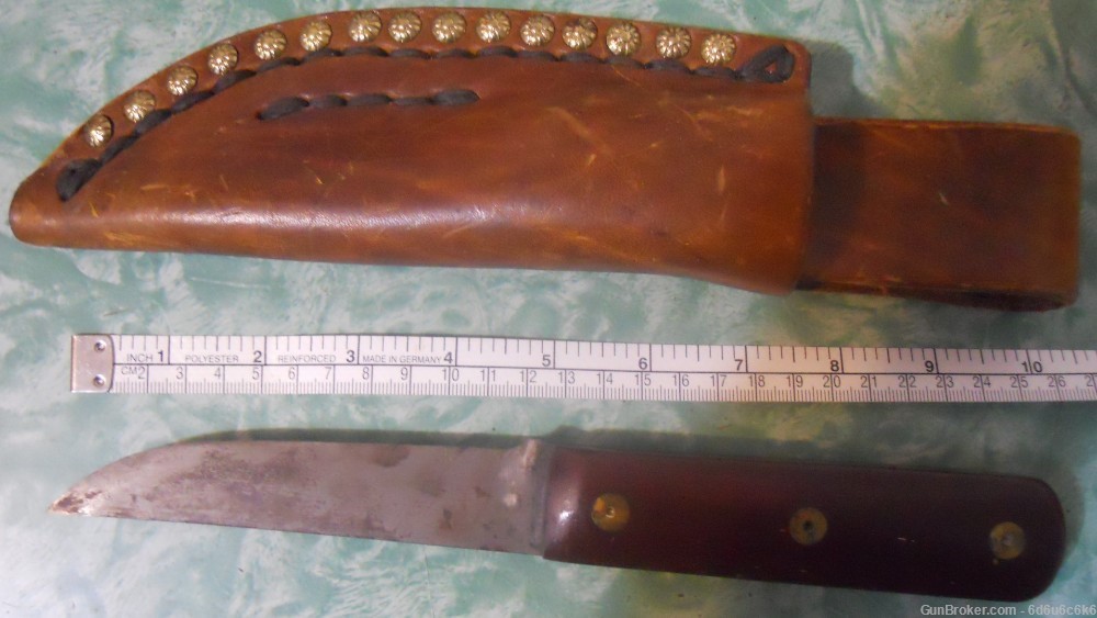 CARBON STEEL HAND MADE KNIFE - With Heavy Sheath-img-1