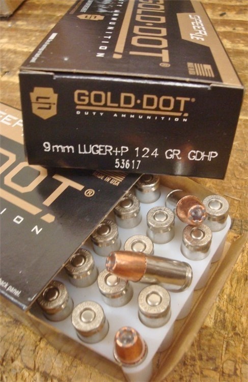 100 Speer 9mm Gold Dot 124 gr +P GDHP 9 mm ammunition 53617 new-img-2