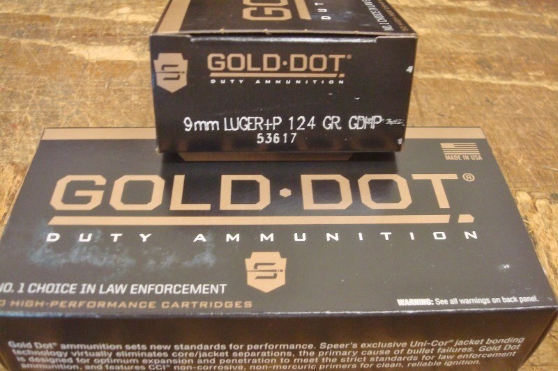 100 Speer 9mm Gold Dot 124 gr +P GDHP 9 mm ammunition 53617 new-img-3