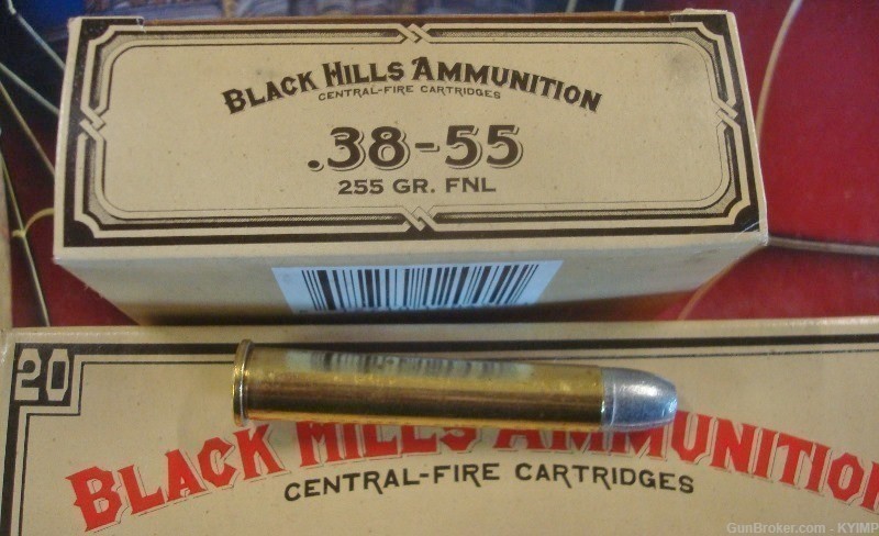 40 BLACK HILLS .38-55 FNL 255 grain NEW brass cased ammunition-img-2