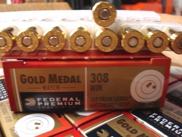 200 Federal Gold Medal 308 Match 168 gr BTHP win GM308M -img-1