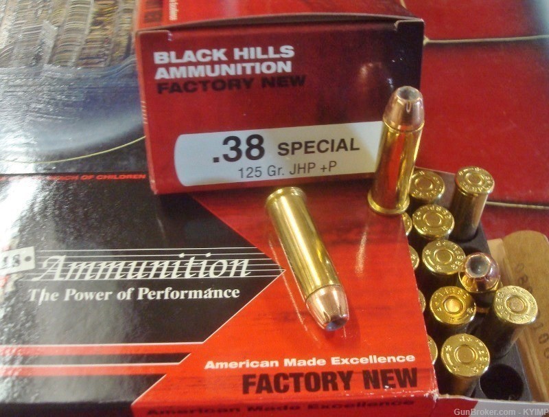 100 BLACK HILLS 38 Special 125 grain JHP +P NEW Jacketed Hollow Point NEW-img-4