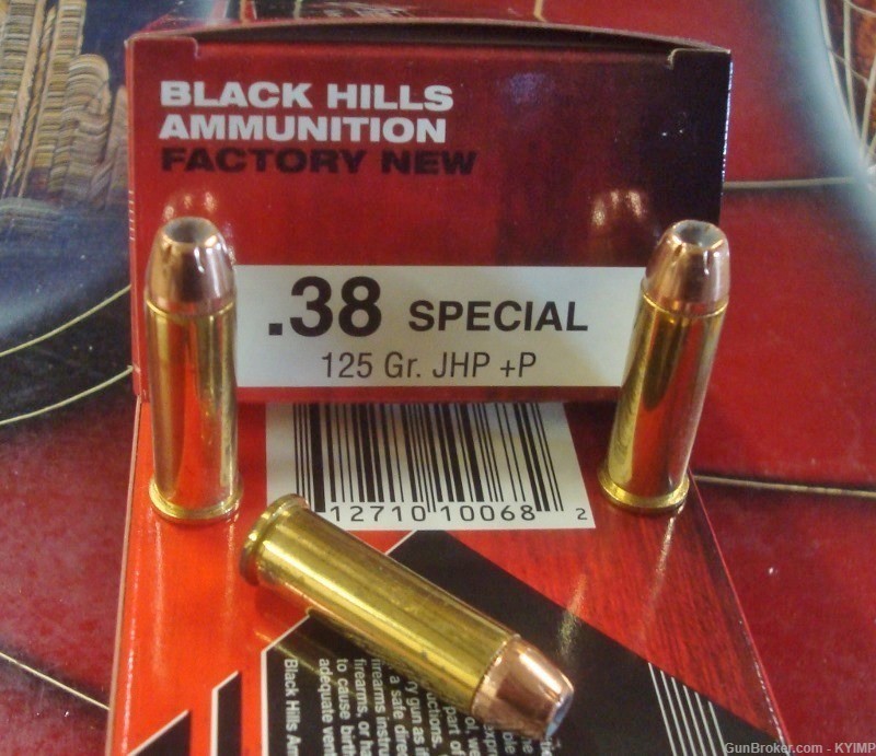 100 BLACK HILLS 38 Special 125 grain JHP +P NEW Jacketed Hollow Point NEW-img-2