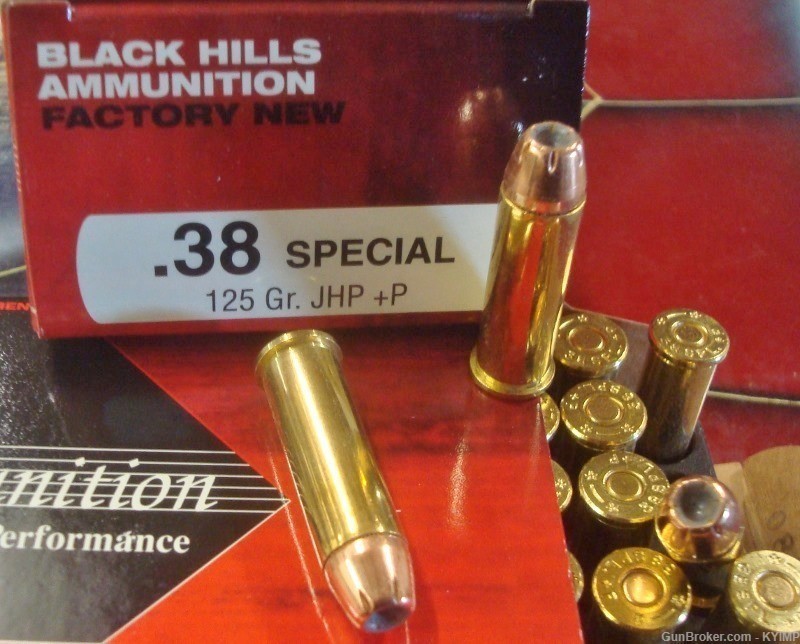 100 BLACK HILLS 38 Special 125 grain JHP +P NEW Jacketed Hollow Point NEW-img-1