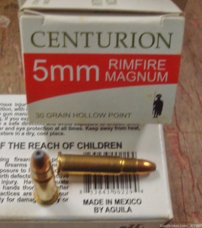200 Aguila 5mm Rimfire Magnum CENTURION 30 gr JHP 1B222405-img-3