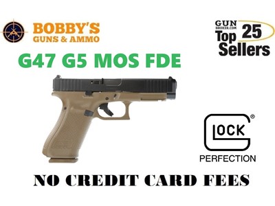 GLOCK G47 G5 9mm (3) 17+1 Mags 4.49" MOS FDE "NO CREDIT CARD FEE"