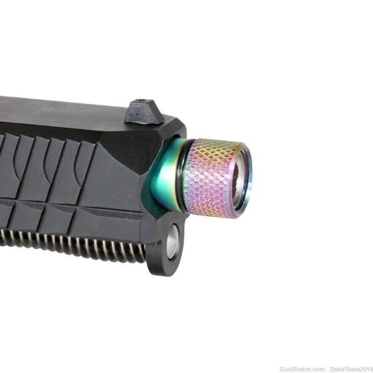 Complete Slide for Glock 17 - Match Grade Threaded PVD Rainbow Barrel -img-4