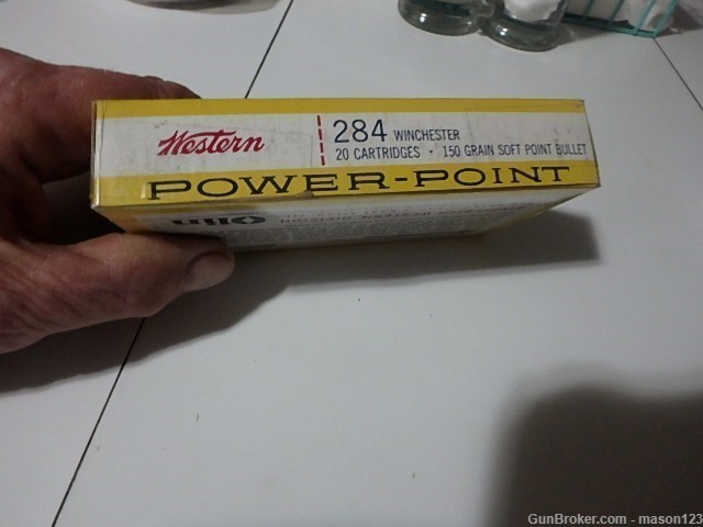FULL 20 RD BOX OF WESTERN SUPER-X IN 284 WINCHESTER 150 GR-img-1