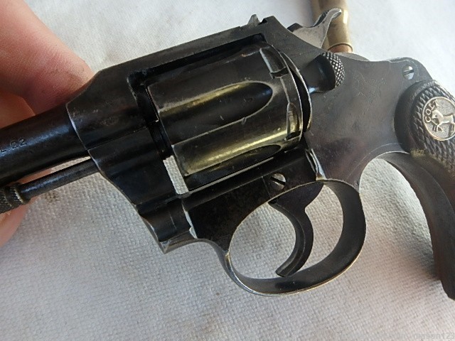 22 COLT 6 INCH POLICE POSITIVE REVOLVER BLUED DOUBLE ACTION-img-3
