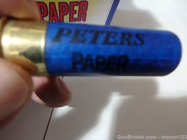 12 GA PETERS PREMEIR BLUE PAPER box paper shells no 8 shot-img-7