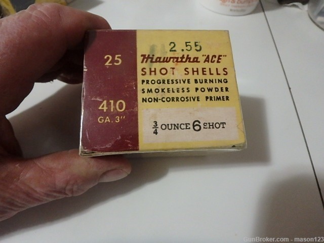 FULL 3 INCH GAMBLES HIAWATHA ACE 410 BOX NO 6 shot-img-4