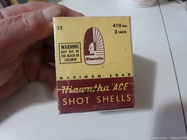 FULL 3 INCH GAMBLES HIAWATHA ACE 410 BOX NO 6 shot-img-0