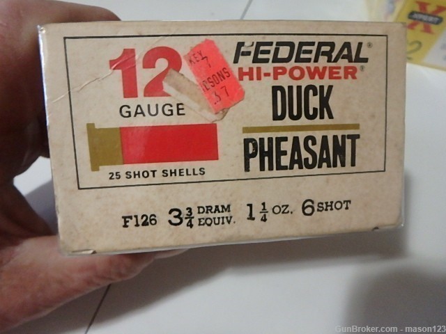FULL 12 GA DUCK AND PHEASANT FEDRAL BOX NO 6 SHOT-img-2