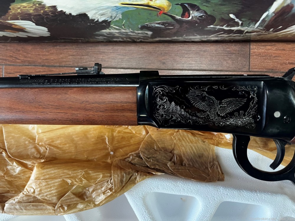Rare NIB Winchester 94 XTR Big Bore .375 WIN American Bald Eagle -img-3