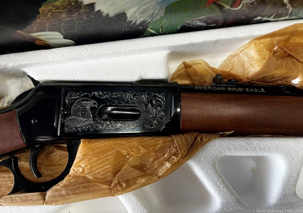 Rare NIB Winchester 94 XTR Big Bore .375 WIN American Bald Eagle -img-2