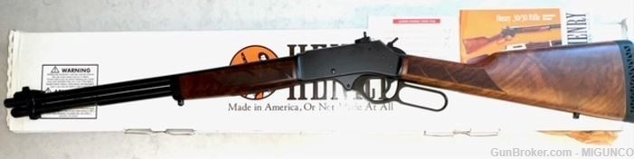 Henry H009 30-30 Win. Lever Action. NIB. Pre-Side Gate. Factory Peep Sight-img-1