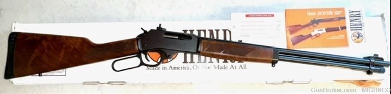 Henry H009 30-30 Win. Lever Action. NIB. Pre-Side Gate. Factory Peep Sight-img-0
