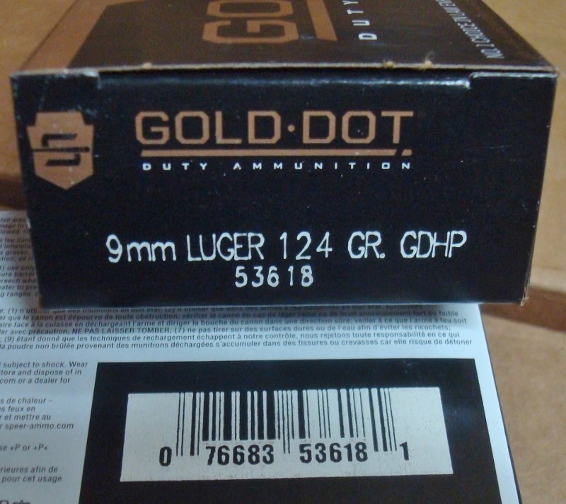 200 Speer 9mm Gold Dot 124 grain GDHP 9 mm ammunition 53618 new ammo-img-0