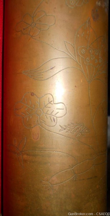 CHINESE IMPERIAL DYNASTY 1911 REVOLUTION TRENCH ART GERMAN 77 CASE-img-12