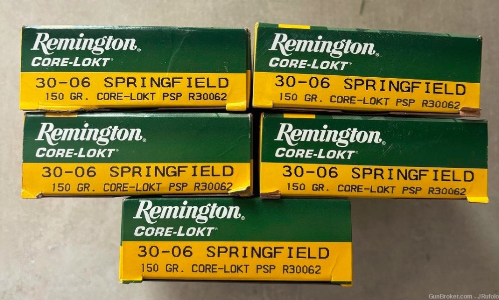 Remington .30-06 Core-Lokt PSP 150 gr  Brass Case 100 Rounds-img-8