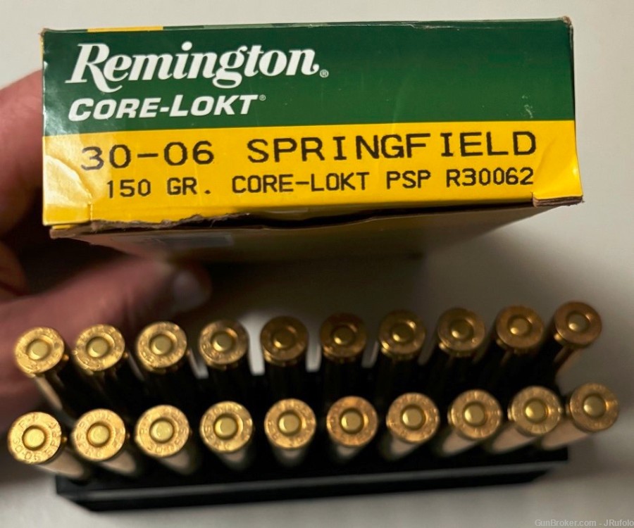 Remington .30-06 Core-Lokt PSP 150 gr  Brass Case 100 Rounds-img-3