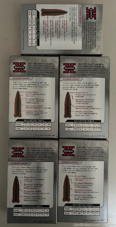Winchester .30-06 Super X Power Point 150 gr  Brass Case 100 Rounds-img-2