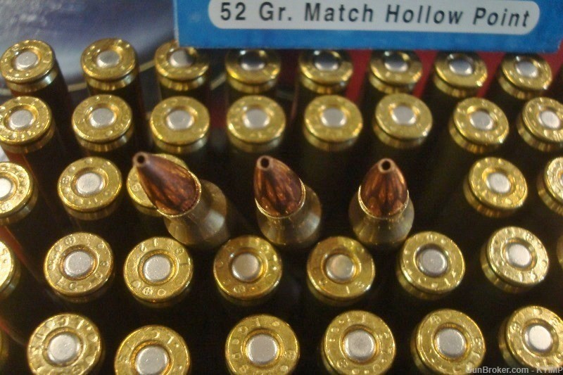 200 BLACK HILLS .223 H.P. 52 grain MATCH brass cased ammunition-img-1