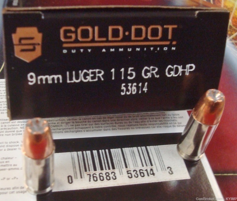 100 Speer 9mm Gold Dot 115 grain GDHP ammunition 53614 new ammo-img-1