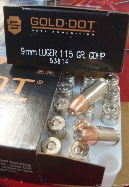 100 Speer 9mm Gold Dot 115 grain GDHP ammunition 53614 new ammo-img-2