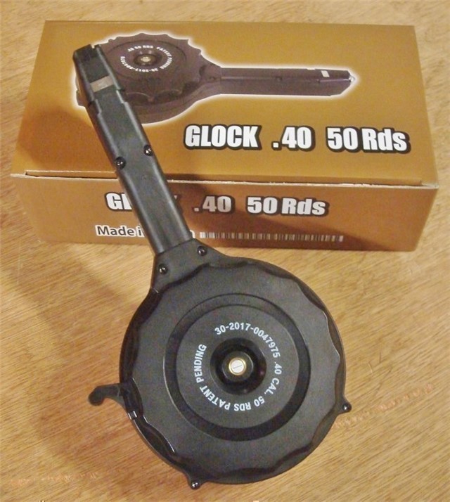 Glock 40 New 50 round Drum mag  Korean made-img-2