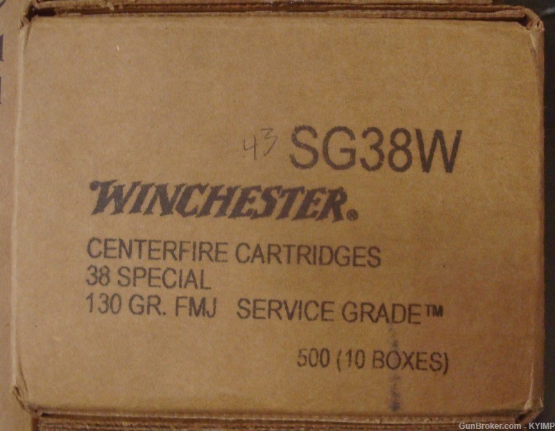 100 Winchester 38 Special FMJ 130 grain Factory NEW SG38W Ammo-img-3
