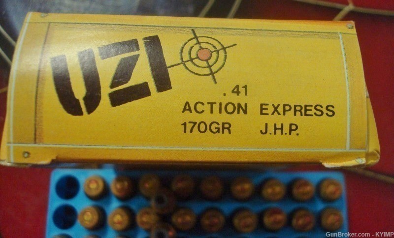 100 IMI 41 AE UZI Action Express 170 grain JHP ammunition 41AE - 34B-img-2