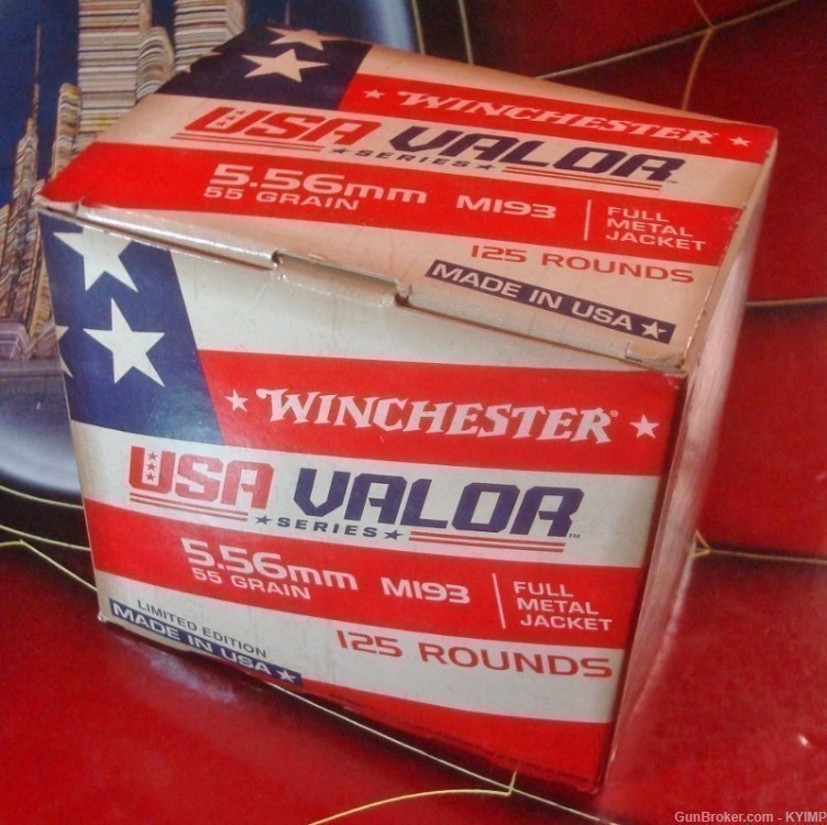 1,000 Winchester 5.56 FMJ 55 grain FMJ Factory NEW M193 Ammo-img-2