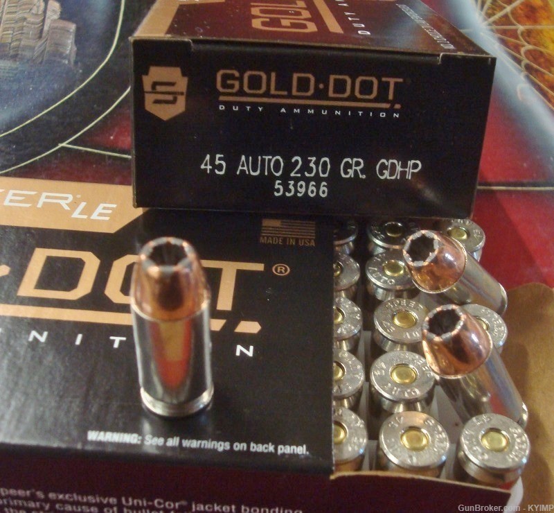 500 Speer Gold Dot .45 acp 230 gr GDHP NEW ammo Hollow Point 53966-img-0