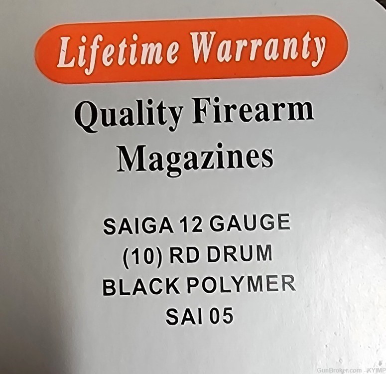 SAIGA 10 round Drum Magazine 12 Gauge Polymer Black SAI 05-img-6