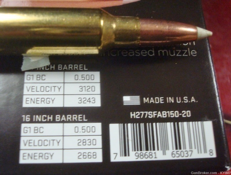 100 SIG SAUER 277 SIG FURY 150 gr Accubond Polymer Tip New Ammunition-img-3