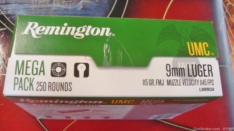 500 Remington FMJ Range 9mm 115 gr Factory 23777 NEW Ammo-img-6