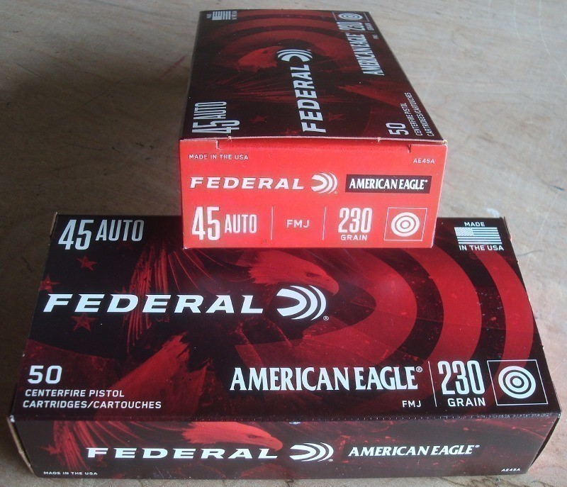 100 Federal American Eagle 45 acp 230 gr FMJ NEW ammunition AE45A-img-2