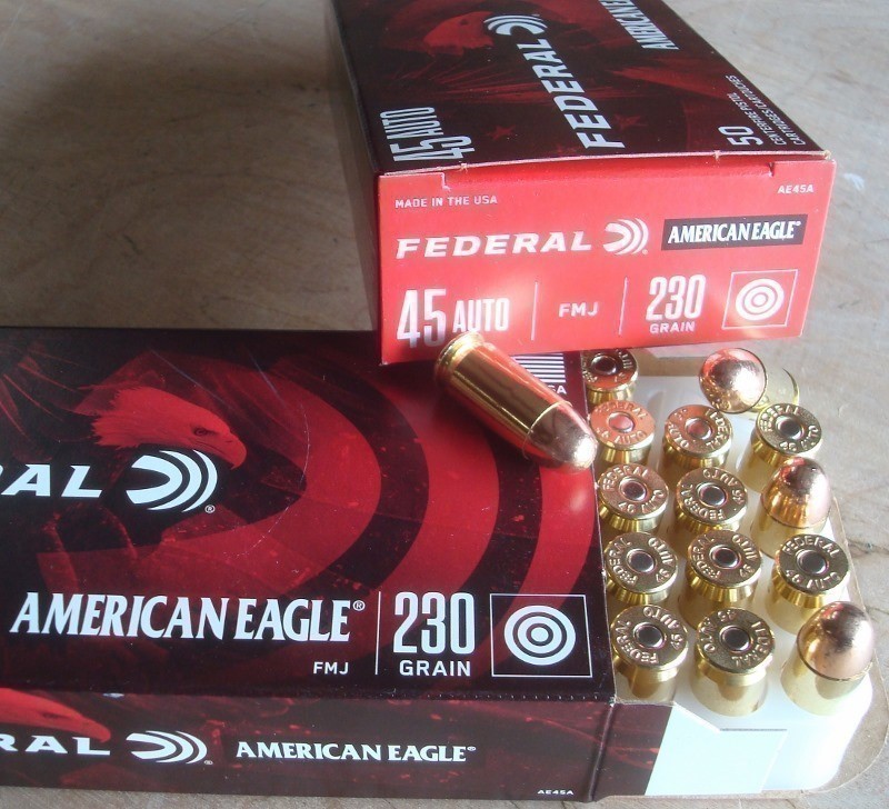 100 Federal American Eagle 45 acp 230 gr FMJ NEW ammunition AE45A-img-4