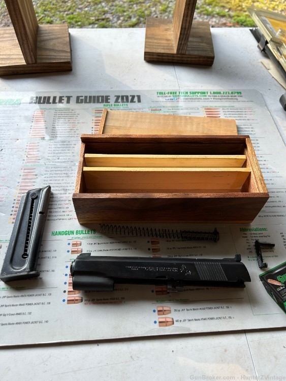 Colt 22LR Conversion Kit slide COMPLETE VINTAGE COLT with mag in wood box!-img-0