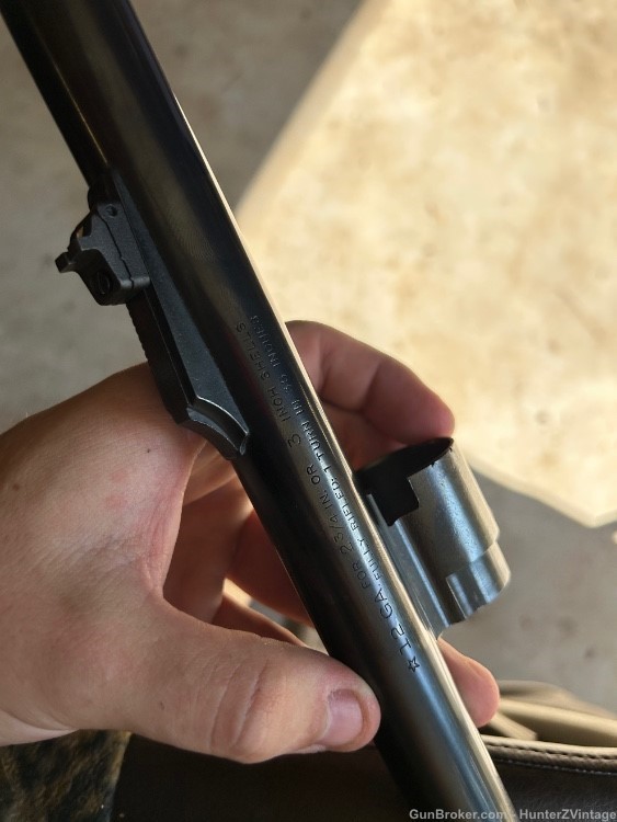 Remington 1187 12ga 21” rifled slug barrel blued rifle sights-img-2