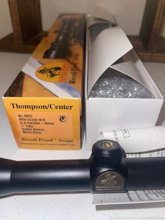 thompson center hawken scope 3-9x40 FACTORY TC SCOPE! NOS-img-4
