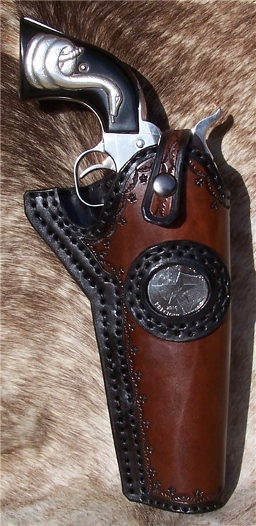 357 - 45LC Ruger Holster Texas Coin-img-1