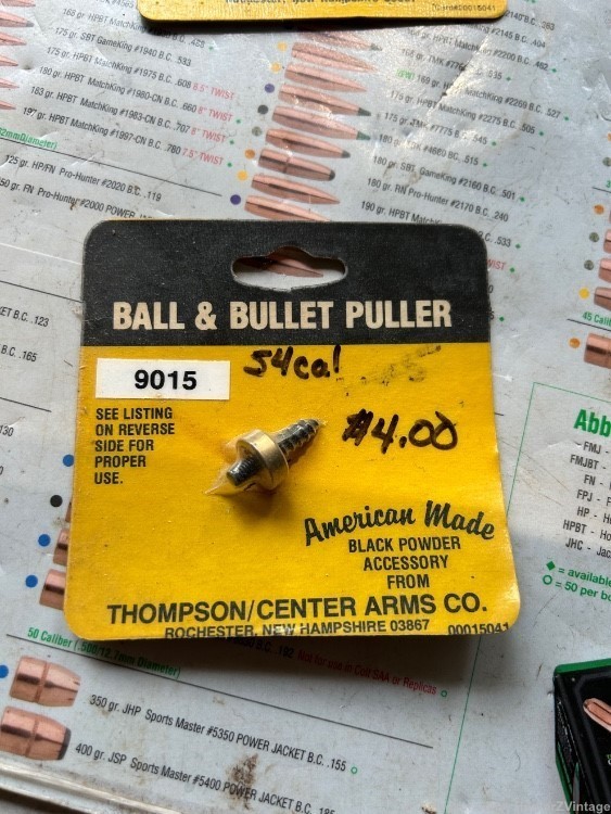 thompson center bull bullet puller 54cal FREE SHIP!-img-0
